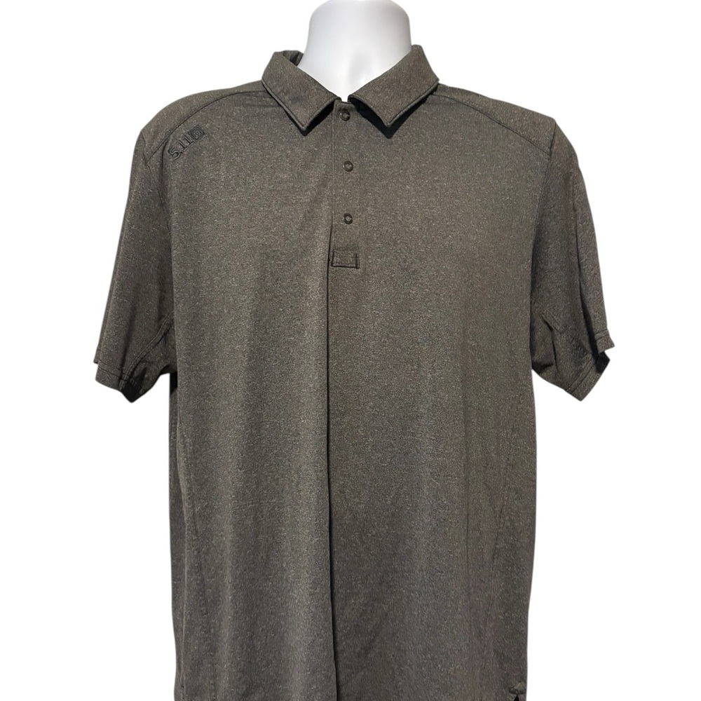5.11 Tactical Men's Short Sleeve Gray Polo Shirt Medium